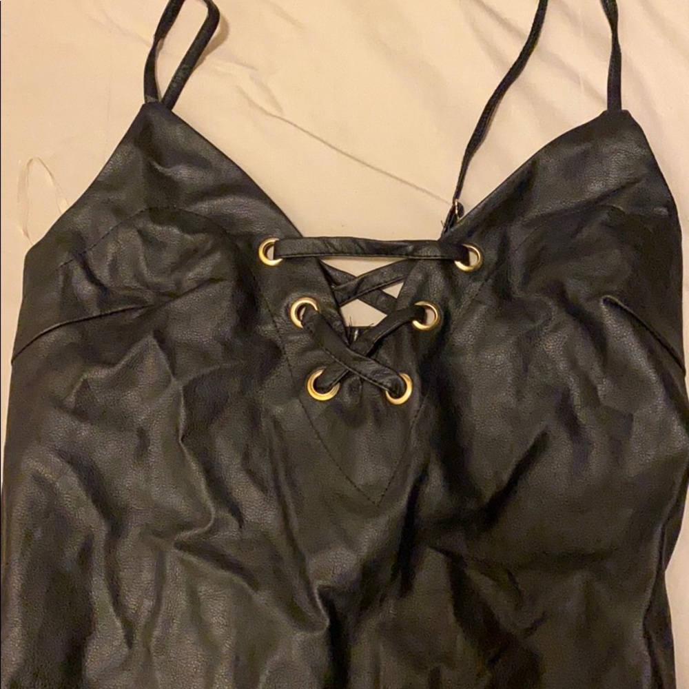 Charlotte Russe leather dress